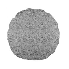 Light Grey Snake Standard 15  Premium Flano Round Cushions from ArtsNow.com Front