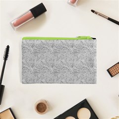 Light Grey Snake Cosmetic Bag (XS) from ArtsNow.com Back
