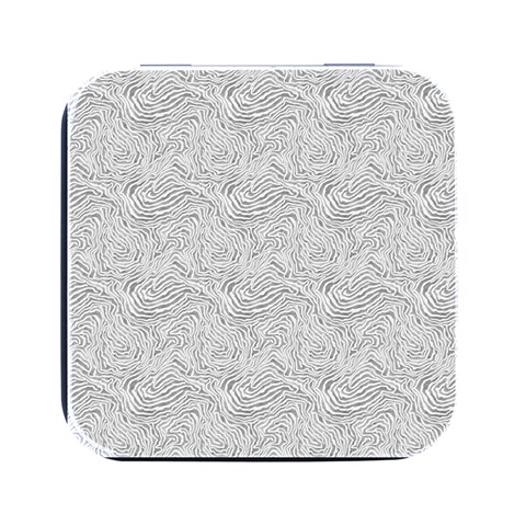 Light Grey Snake Square Metal Box (Black) from ArtsNow.com Front
