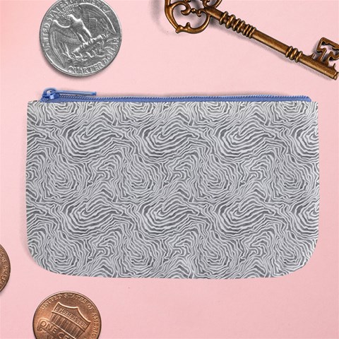 Light Grey Snake Large Coin Purse from ArtsNow.com Front