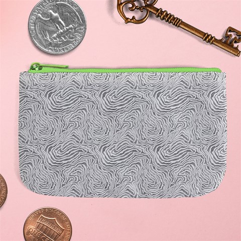 Light Grey Snake Large Coin Purse from ArtsNow.com Front