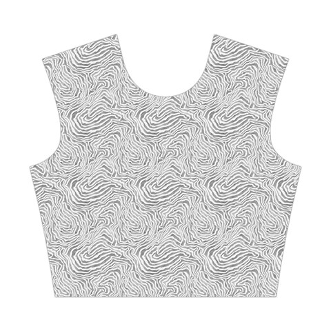 Light Grey Snake Cotton Crop Top from ArtsNow.com Front