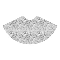 Light Grey Snake Midi Sleeveless Dress from ArtsNow.com Skirt Back