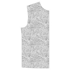 Light Grey Snake Men s High Neck Button Up Puffer Vest from ArtsNow.com Front Right