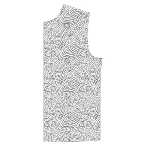 Light Grey Snake Men s High Neck Button Up Puffer Vest from ArtsNow.com Front Left