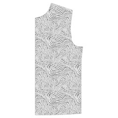 Light Grey Snake Men s High Neck Button Up Puffer Vest from ArtsNow.com Front Left