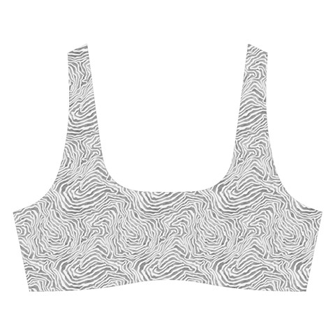 Light Grey Snake Cross Back Hipster Bikini Set from ArtsNow.com Front