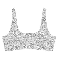 Light Grey Snake Cross Back Hipster Bikini Set from ArtsNow.com Front