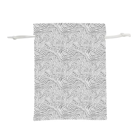 Light Grey Snake Lightweight Drawstring Pouch (S) from ArtsNow.com Front