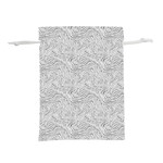 Light Grey Snake Lightweight Drawstring Pouch (M)