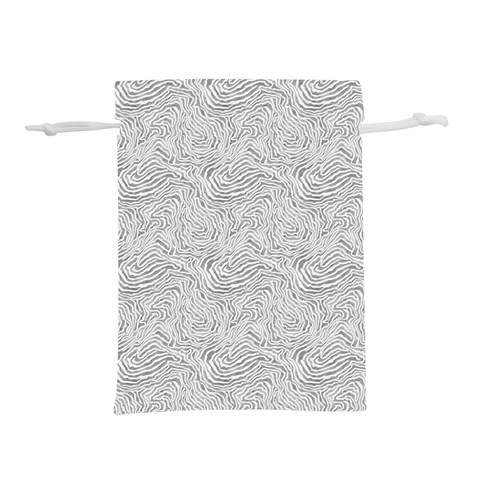 Light Grey Snake Lightweight Drawstring Pouch (L) from ArtsNow.com Front