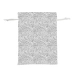 Light Grey Snake Lightweight Drawstring Pouch (L)
