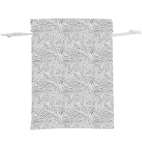 Light Grey Snake Lightweight Drawstring Pouch (XL) from ArtsNow.com Front