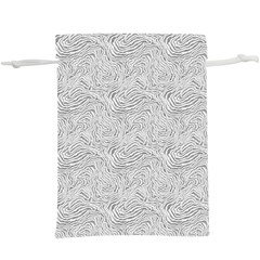Light Grey Snake Lightweight Drawstring Pouch (XL) from ArtsNow.com Back