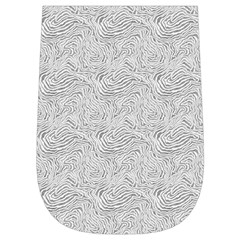 Light Grey Snake Wristlet Pouch Bag (Small) from ArtsNow.com Left Side