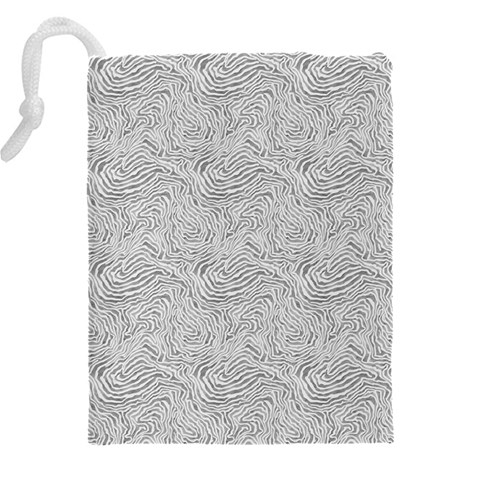 Light Grey Snake Drawstring Pouch (4XL) from ArtsNow.com Back