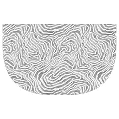 Light Grey Snake Make Up Case (Medium) from ArtsNow.com Side Right
