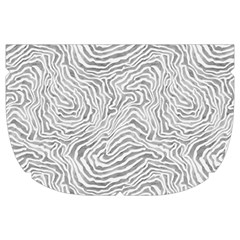 Light Grey Snake Make Up Case (Large) from ArtsNow.com Side Left