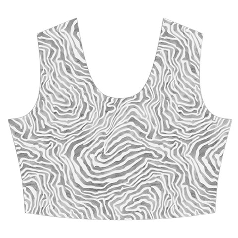 Light Grey Snake Women s Crop Top Pleated Skater Rave Skirt from ArtsNow.com Front