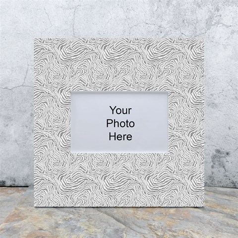 Light Grey Snake White Box Photo Frame 4  x 6  from ArtsNow.com Front