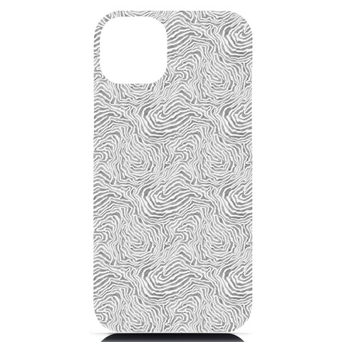 Light Grey Snake iPhone 14 Plus Black UV Print PC Hardshell Case from ArtsNow.com Front