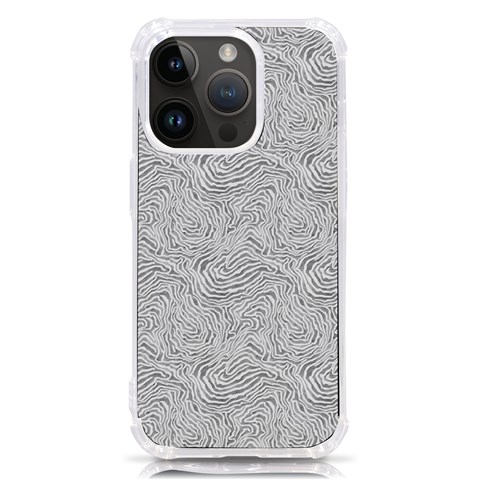 Light Grey Snake iPhone 14 Pro TPU UV Print Case from ArtsNow.com Front