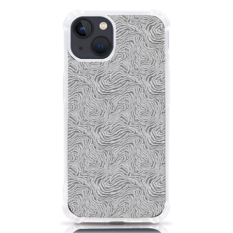 Light Grey Snake iPhone 13 TPU UV Print Case from ArtsNow.com Front