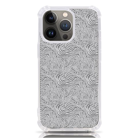 Light Grey Snake iPhone 13 Pro TPU UV Print Case from ArtsNow.com Front