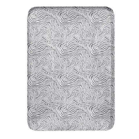Light Grey Snake Rectangular Glass Fridge Magnet (4 pack) from ArtsNow.com Front