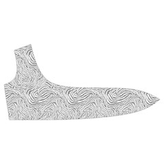 Light Grey Snake Trumpet Sleeve Cropped Top from ArtsNow.com Front Right