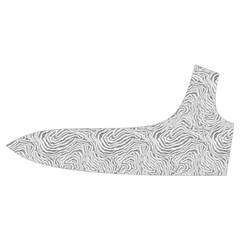 Light Grey Snake Trumpet Sleeve Cropped Top from ArtsNow.com Front Left