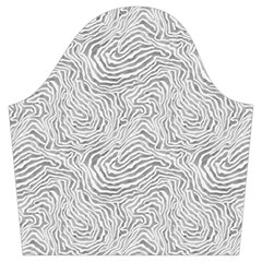 Light Grey Snake Trumpet Sleeve Cropped Top from ArtsNow.com Sleeve Right