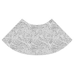 Light Grey Snake Trumpet Sleeve Cropped Top from ArtsNow.com Cuff Right