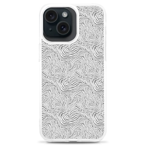 Light Grey Snake iPhone 15 Plus TPU UV Print Case from ArtsNow.com Front