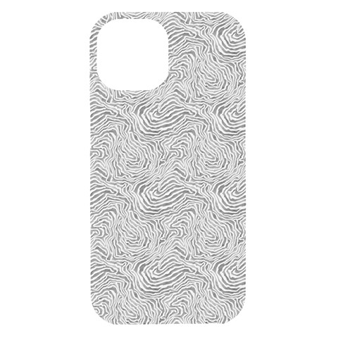 Light Grey Snake iPhone 15 Black UV Print PC Hardshell Case from ArtsNow.com Front