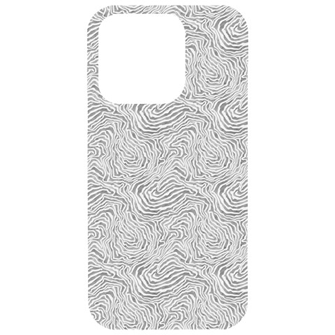 Light Grey Snake iPhone 15 Pro Black UV Print PC Hardshell Case from ArtsNow.com Front