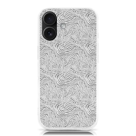 Light Grey Snake iPhone 16 TPU UV Print Case from ArtsNow.com Front