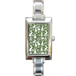 Easter bunny pattern Rectangle Italian Charm Watch