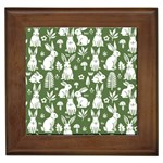 Easter bunny pattern Framed Tile