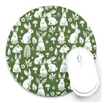 Easter bunny pattern Round Mousepad