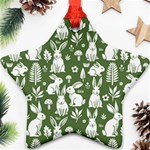 Easter bunny pattern Ornament (Star)