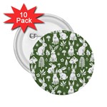 Easter bunny pattern 2.25  Buttons (10 pack) 