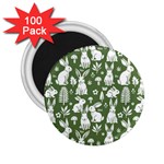 Easter bunny pattern 2.25  Magnets (100 pack) 