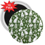 Easter bunny pattern 3  Magnets (10 pack) 