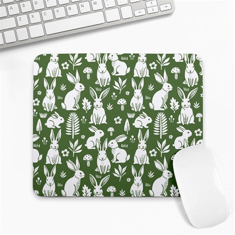 Easter bunny pattern Large Mousepad from ArtsNow.com Front