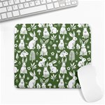 Easter bunny pattern Large Mousepad