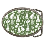 Easter bunny pattern Belt Buckles