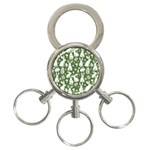 Easter bunny pattern 3-Ring Key Chain