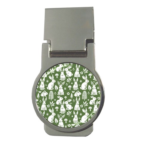 Easter bunny pattern Money Clips (Round)  from ArtsNow.com Front