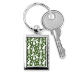 Easter bunny pattern Key Chain (Rectangle)